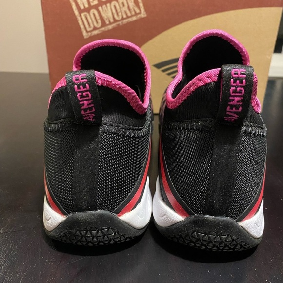 Avenger A1036 carbon fiber toe work shoe oil / slip resistant Pink/black 11 Wide - Picture 3 of 9